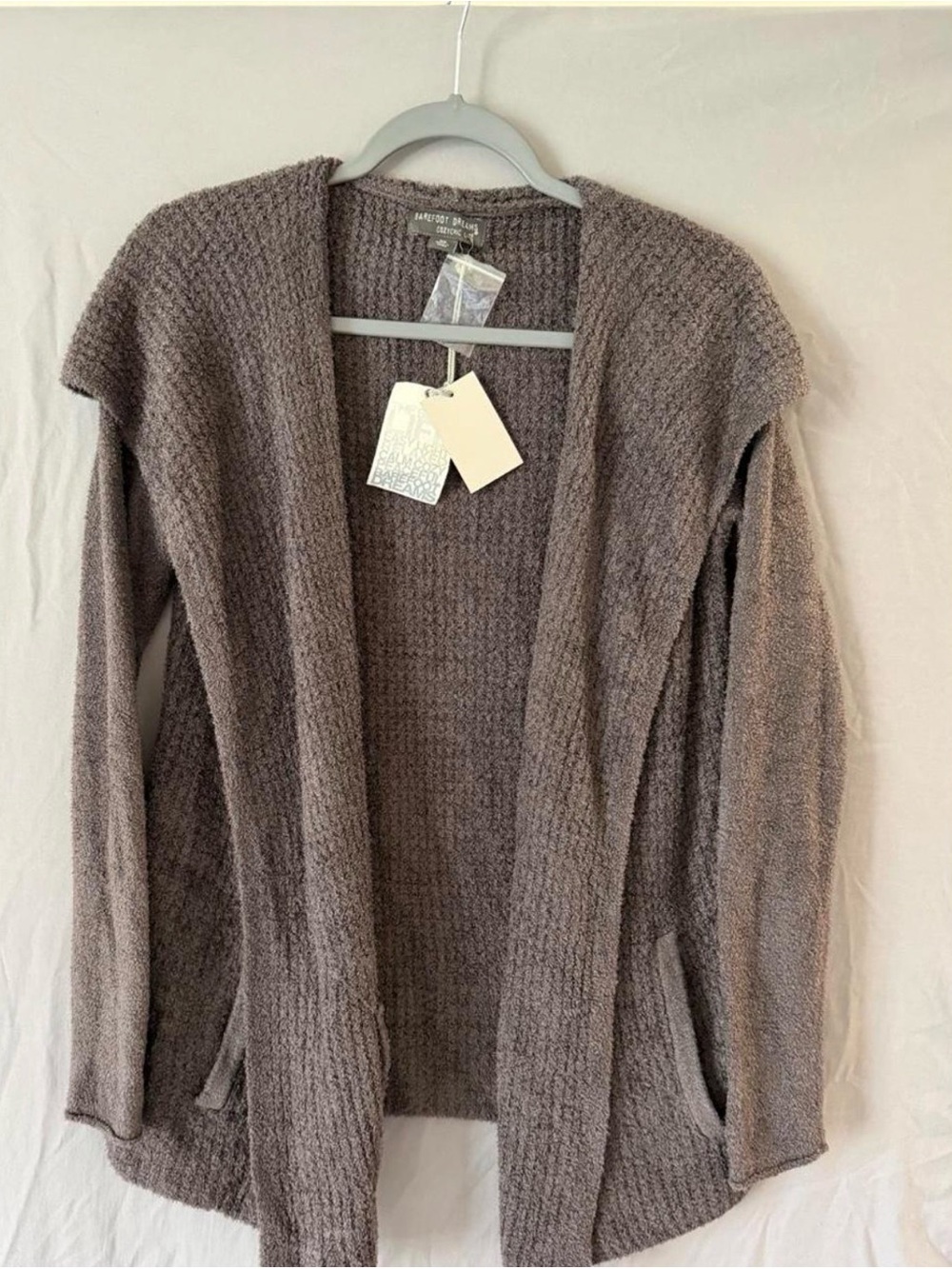 Barefoot Dreams Women's Cozy Open-Front Cardigan Sweater - Gray
